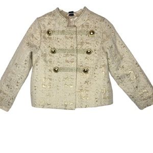 GAP kids Gold Military Style Jacket Girls 3T